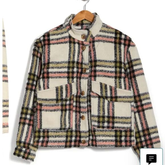 NWT Bagatelle COZY brushed knit Plaid Shacket - Picture 6 of 8